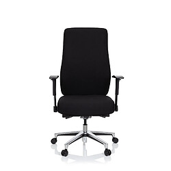 Chaise de bureau / Fauteuil de direction FORCOM Tissu Noir hjh OFFICE