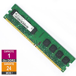 Barrette Mémoire 1Go RAM DDR2 Qimonda HYS64T128020HU-3S-B DIMM PC2-5300U 2Rx8 - Reconditionné