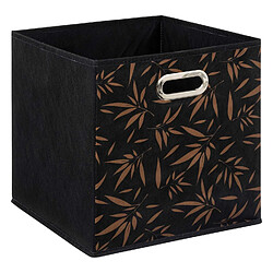 Avis Five Simply Smart Lot de 2 boites de rangement en tissu Casual - 31x31x31cm - Noir