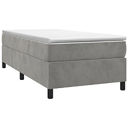 Avis Sommier à lattes,Cadre à lattes de lit pour Adulte Gris clair 90x200 cm Velours -MN46031