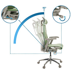 Chaise de bureau / Fauteuil de direction DYNAFIT II G Tissu maille vert hjh OFFICE