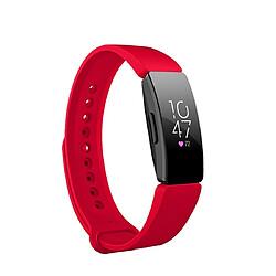 Wewoo Bracelet pour montre connectée Smartwatch avec à poignet à fixation rapide Fitbit Inspire HR rouge 