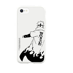 RhinoShield Coque Compatible avec [iPhone SE 3 / SE 2/8 / 7] SolidSuit - Coque Fine Licence Officielle Naruto avec Technologie Absorption des Chocs - Blanc - SKETCH YONDAIME 