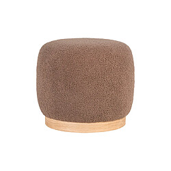 Lisa Design Kasia - pouf - en tissu bouclette