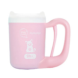 Tasse De Nettoyage De Pattes De Chien Doux Doux Pour Animaux De Compagnie 360 ??degrés Nettoyant Silicone Rose