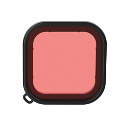 Wewoo Filtre lentille de couleur pour boîtier de plongée carrée GoPro HERO8 noir rose