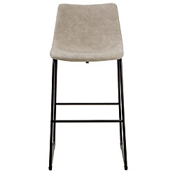 Acheter Beliani Tabouret de bar Set de 2 Tissu Beige FRANKS