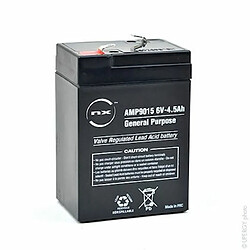 batterie au plomb - agm nx - general purpose - 6 volts - 4.5ah - f4.8 - enix energies amp9015 