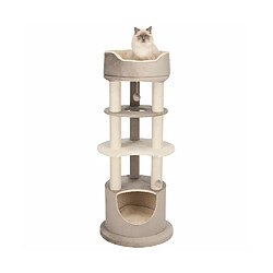 TRIXIE Arbre a chat Lavinia - 138 cm - Beiges cappuccino et creme