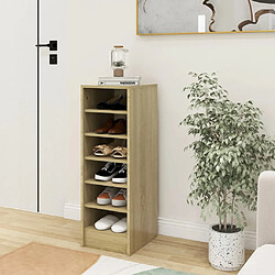 vidaXL Armoire à chaussures Chêne Sonoma 31,5x35x90 cm Bois ingénierie 