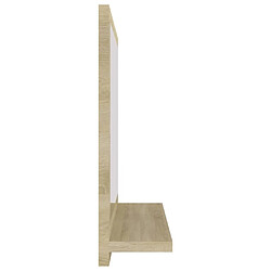 Acheter vidaXL Miroir salle de bain chêne sonoma 40x10,5x37cm Bois ingénierie