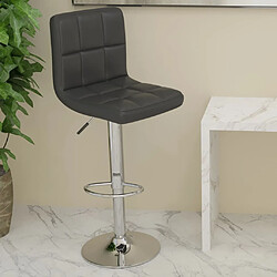 vidaXL Tabouret de bar Noir Similicuir