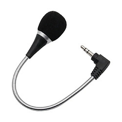 Cfsyls Microphone pour ordinateur portable, pôle torsadé, chanson, tablette, téléphone, 3.5mm