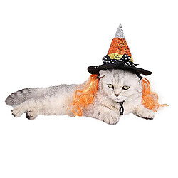 Pet Halloween Coiffure Sorcerer Magic Hat Cosplay Accessoires M