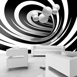 Paris Prix Papier Peint Twisted in Black & White 175 x 250 cm 