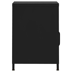 Avis vidaXL Table de chevet Noir 35x35x51 cm Acier