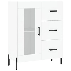 Maison Chic Buffet,Meuble de Rangement,commode pour salon,Cuisine blanc 69,5x34x90 cm bois d'ingénierie -MN35329