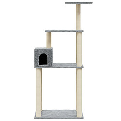 Acheter Arbre à chat avec griffoirs,niche pour chat en sisal Gris clair 147 cm -MN51846