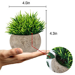 BESTA Fausse plante pour salle de bain/décor à la maison, petite verdure artificielle pour décorations de maison (plantes en pot)