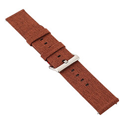 Wewoo Bracelet pour montre connectée Dragonne en toile mode simple Fitbit Versa / 2 Marron pas cher