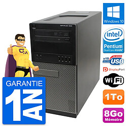 PC Tour Dell OptiPlex 990 Intel Pentium G630 RAM 8Go Disque 1To Windows 10 Wifi · Occasion 