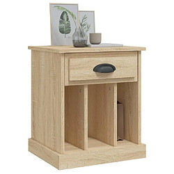 Acheter Maison Chic Table de chevet Table de Nuit Meuble de Rangement chêne sonoma 43x36x50 cm