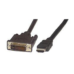 MCL Câble HDMI mâle (19 pts) / DVI-D mâle - 2m