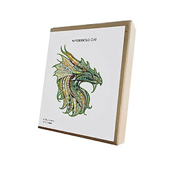 RedMiter Puzzle en bois 180 pièces pour enfants et adultes – Dragon - Multicolore