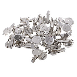 30 morceaux de pinces à cheveux rondes de base de broche cabochon plateau vide broches goupilles 20mm pas cher