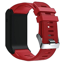 Wewoo Bracelet pour montre connectée Dragonne Sport en silicone Garmin Vivoactive HR Rouge