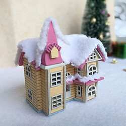 1:12 Maison De Poupée Miniature DIY Maison De Poupée Kits Grenier Assemblage Maison De Noël