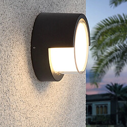 Wewoo Applique murale LED Lampe de mur imperméable extérieure IP54 de jardin de véranda de patio de forme ronde de 13cm 10W 3000K