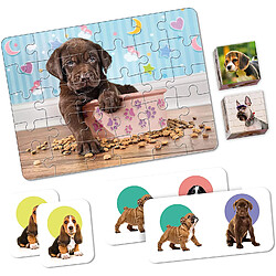 Clementoni- Edukit 4 en 1-Puppies, 18071, Multicolore