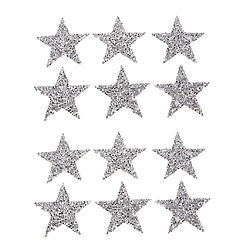 patch etoile a coudre paillettes doree jaune 12pcs Patch Etoile de Haute Qualité Convient pour Accessoires Vestimentaires Sacs Ceintures