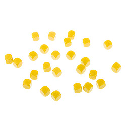 50 pièces opaque blanc dés D6 pour D u0026 D RPG MTG Party Games jaune + bleu