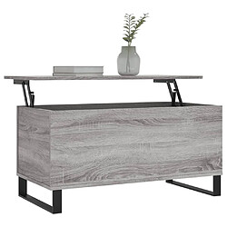 Avis Maison Chic Tabls basse,Table Console pour salon Sonoma gris 90x44,5x45 cm Bois d'ingénierie -MN35570