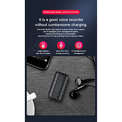 Avis Universal Magnétophone 64 Go Mini Long Activation Enregistrement Dictaphone Mini Audio Voix Numérique Petit Secret Professionnel | Magnétophone Numérique(Le noir)