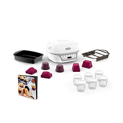 TEFAL KD812110 Cake Factory Delices Silver Appareil a gateau, 5 programmes auto + mode manuel, Accessoires, Application dediee