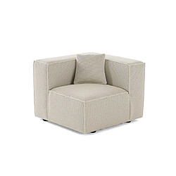 Lisa Design Arty - module d'assise gauche - en tissu mailles 3D Arty - module d'assise gauche - en tissu mailles 3D - Beige