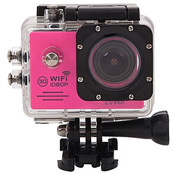 Wewoo Caméra sport Magenta Full HD 1080P 2.0 pouces Écran LCD Novatek 96655 WiFi Sports Caméscope avec étui étanche, 170 degrés Objectif grand angle, 30m étanche