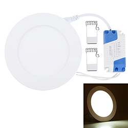 Wewoo Lampe ronde blanche de lumière de panneau de la 12cm 6W avec le conducteur de LED, 30 LED SMD 2835, flux lumineux: 390LM, CA 85-265V, taille de découpe: 11cm 