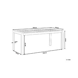 Avis Beliani Table de jardin 180 x 90 cm Tailles Différentes