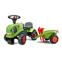 Falk / Falquet Porteur enfant tracteur Claas avec remorque 1 à 3 ans - Falk