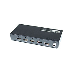 Kimex Splitter HDMI2.0 & HDCP2.2, 1 entrée-4 sorties, EDID, RS232, 4K60Hz