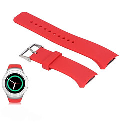 Wewoo Bracelet de montre couleur unie avec dragonne pour Galaxy Gear S2 R720 (rouge) 