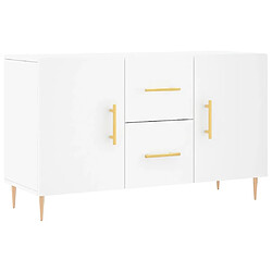 Maison Chic Buffet,Meuble de Rangement,commode pour salon,Cuisine blanc 100x36x60 cm bois d'ingénierie -MN43525