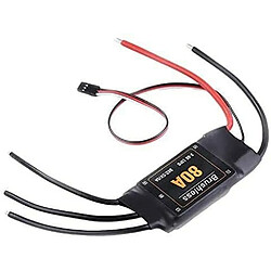 1 Pièce ESC 80A Contrôleur de Vitesse avec UEC 5V / 5A 2-6S LIPO pour Quadricoptère RC Avion 