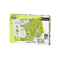 Nathan RAVENSBURGER Puzzle 100 p - Carte de France 