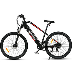 Vélo électrique SAMEBIKE MY275 FT - moteur 350W batterie 48V10.4AH autonomie 40KM freins à disque mécaniques - Noir