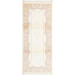 Vidal Tapis de couloir en laine 198x84 beige Darya